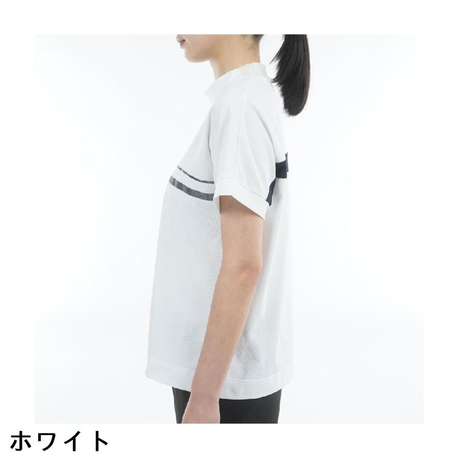 トミー ヒルフィガー ゴルフ TOMMY HILFIGER GOLF ワッフルリラックス モックネック半袖シャツ レディスの画像