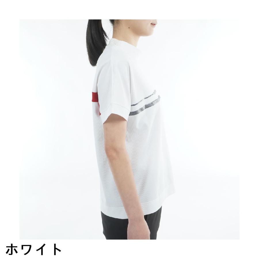 トミー ヒルフィガー ゴルフ TOMMY HILFIGER GOLF ワッフルリラックス モックネック半袖シャツ レディスの画像