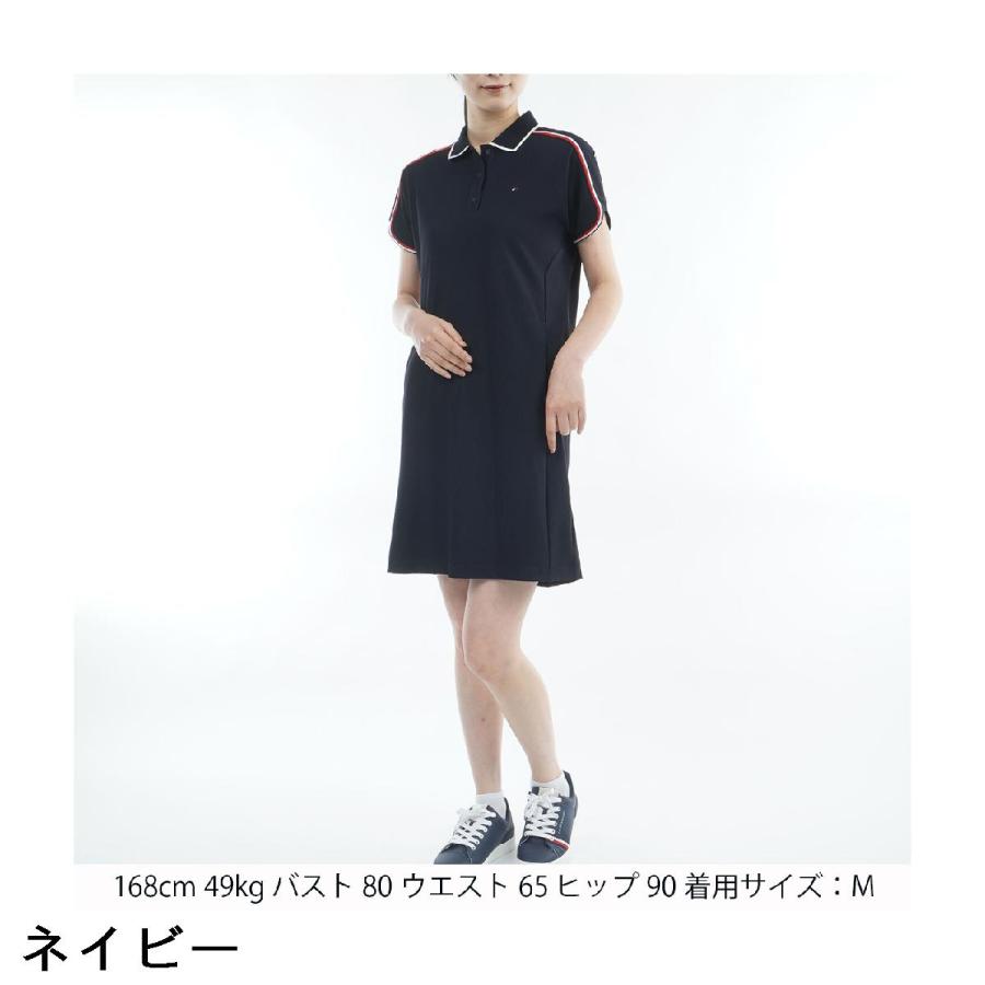 トミー ヒルフィガー ゴルフ TOMMY HILFIGER GOLF ストレッチコードピケ ポロワンピース レディス_17