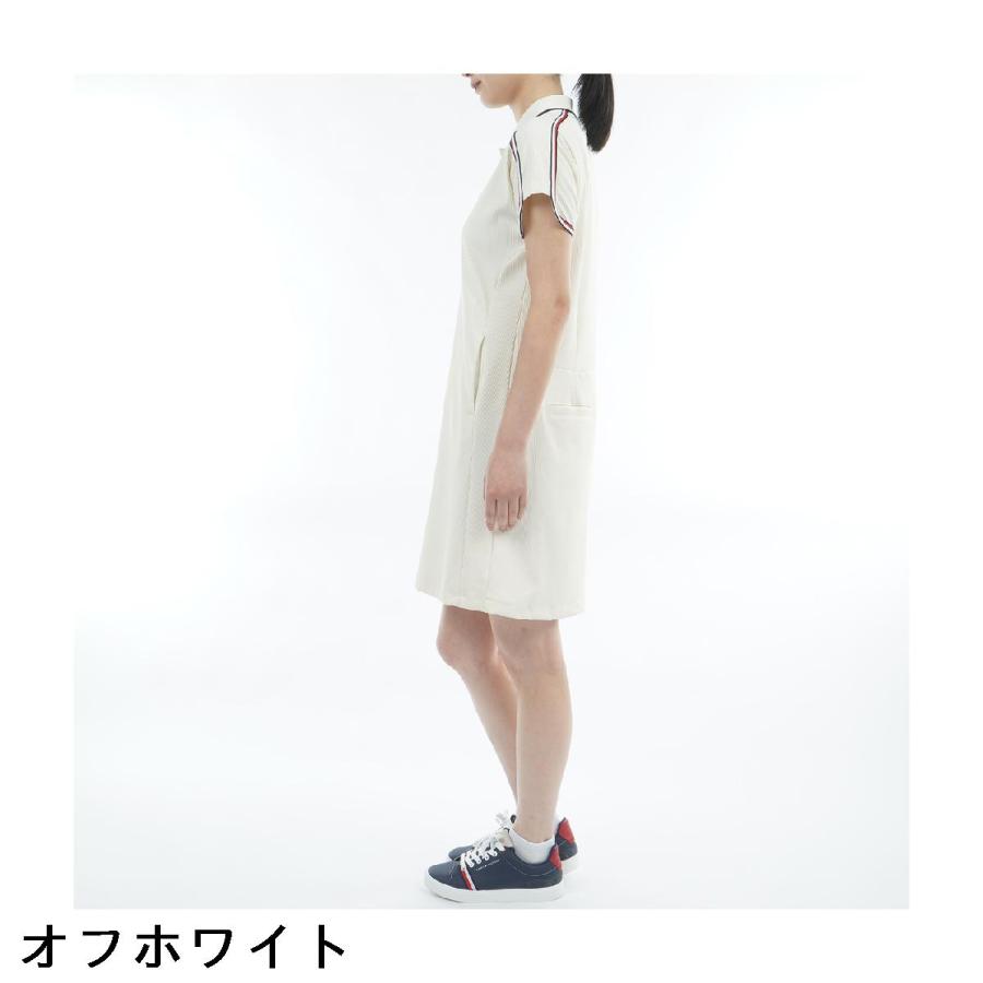 トミー ヒルフィガー ゴルフ TOMMY HILFIGER GOLF ストレッチコードピケ ポロワンピース レディス_5