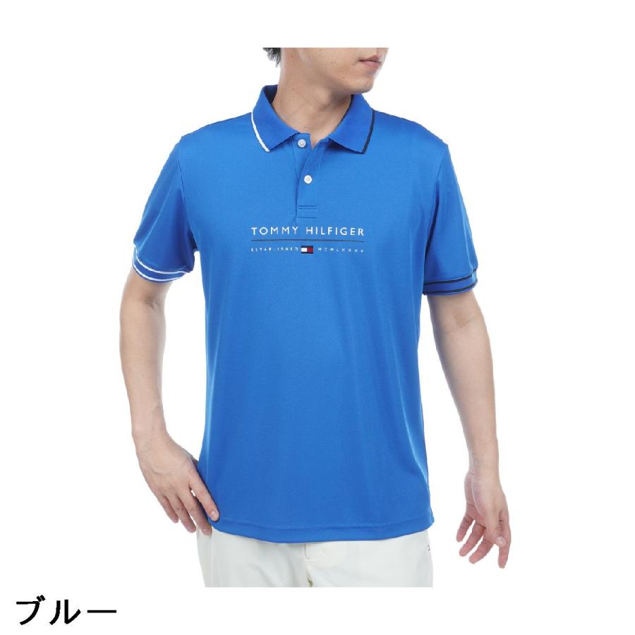 トミー ヒルフィガー ゴルフ TOMMY HILFIGER GOLF フロントロゴ 半袖ポロシャツ_4