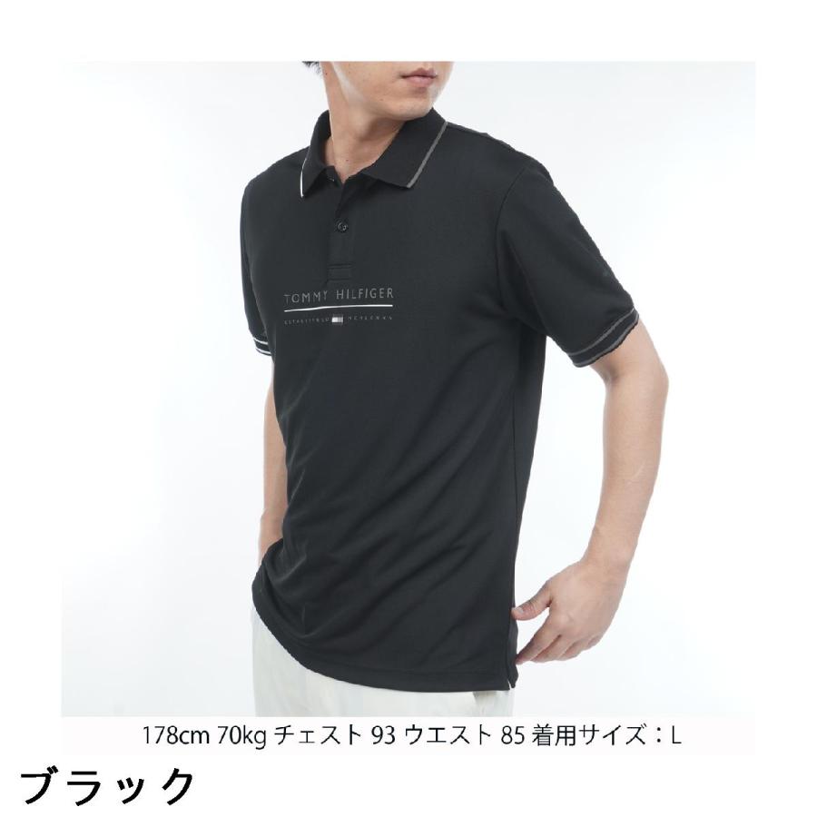 トミー ヒルフィガー ゴルフ TOMMY HILFIGER GOLF フロントロゴ 半袖ポロシャツ_9