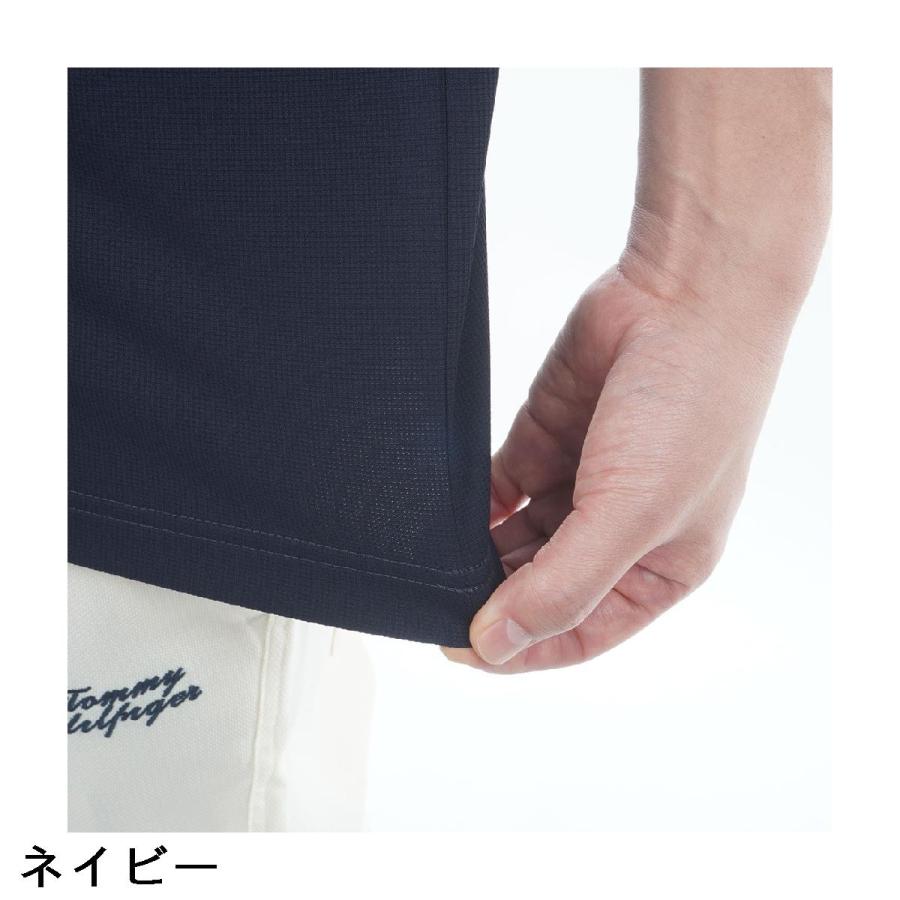 トミー ヒルフィガー ゴルフ TOMMY HILFIGER GOLF ストレッチ レイブロックワッフル モックネック半袖シャツ_14
