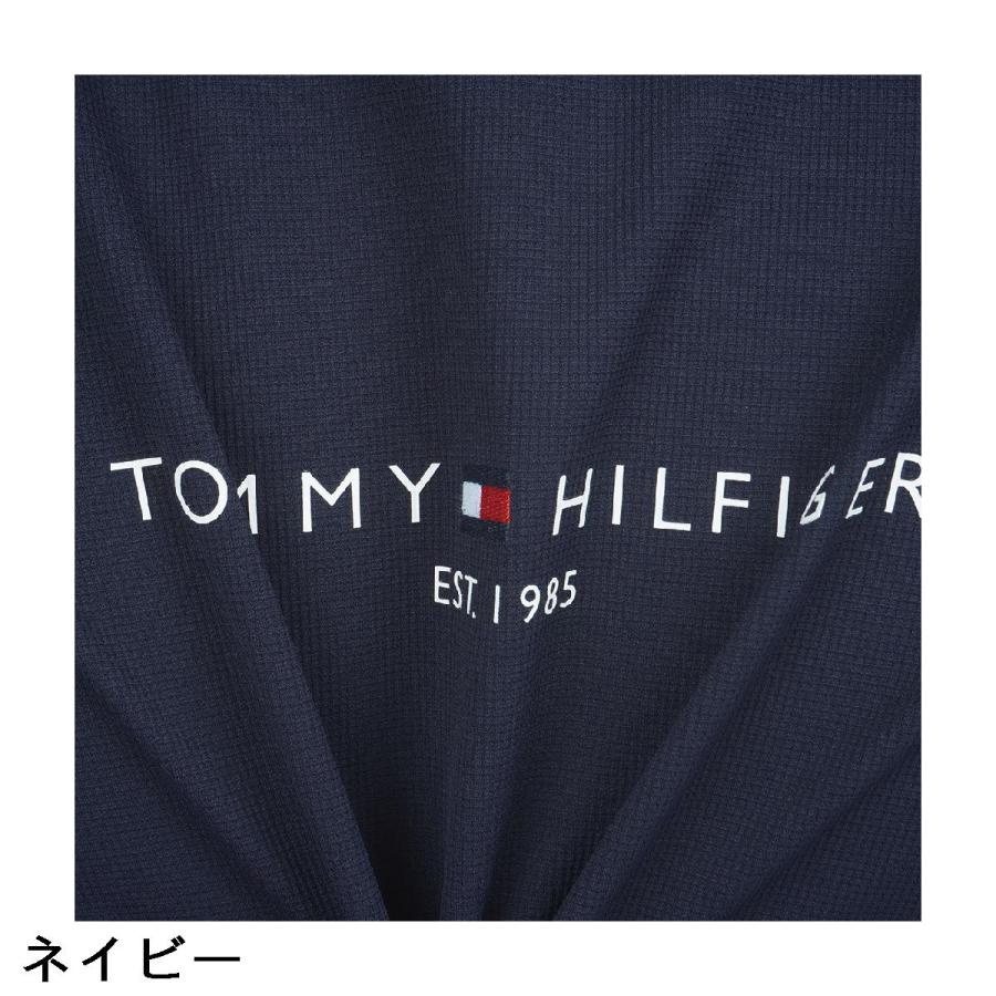 トミー ヒルフィガー ゴルフ TOMMY HILFIGER GOLF ストレッチ レイブロックワッフル モックネック半袖シャツ_15
