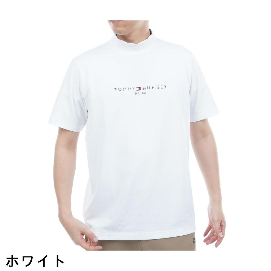 トミー ヒルフィガー ゴルフ TOMMY HILFIGER GOLF ストレッチ レイブロックワッフル モックネック半袖シャツ_1