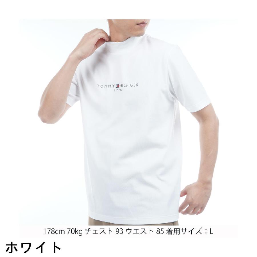 トミー ヒルフィガー ゴルフ TOMMY HILFIGER GOLF ストレッチ レイブロックワッフル モックネック半袖シャツ_4