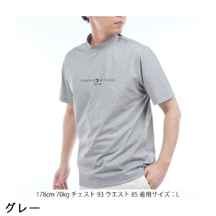トミー ヒルフィガー ゴルフ TOMMY HILFIGER GOLF ストレッチ レイブロックワッフル モックネック半袖シャツ_6