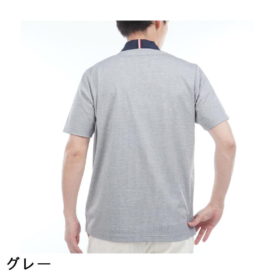 トミー ヒルフィガー ゴルフ TOMMY HILFIGER GOLF ストレッチ レイブロックワッフル モックネック半袖シャツ_7
