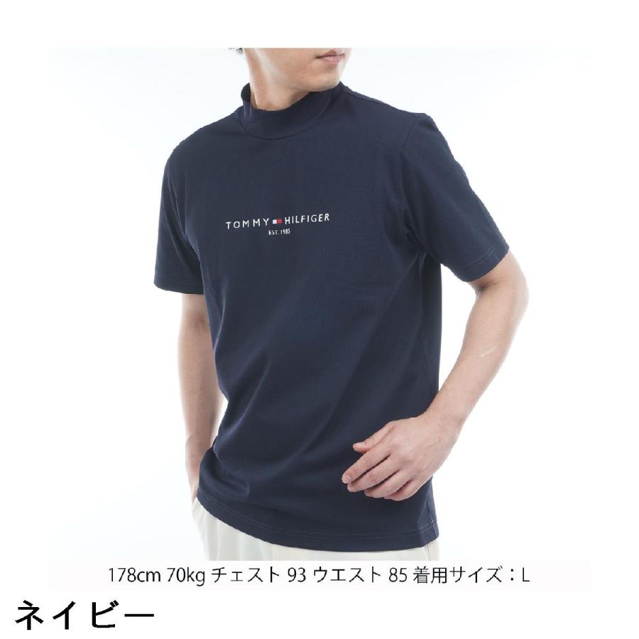 トミー ヒルフィガー ゴルフ TOMMY HILFIGER GOLF ストレッチ レイブロックワッフル モックネック半袖シャツ_8