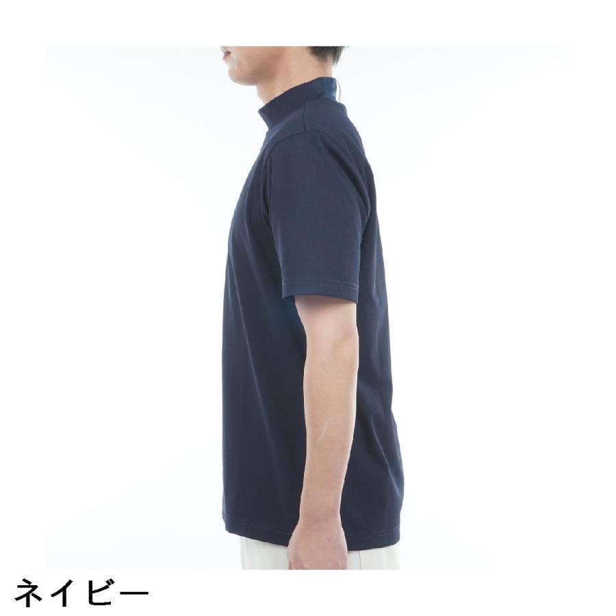 トミー ヒルフィガー ゴルフ TOMMY HILFIGER GOLF ストレッチ レイブロックワッフル モックネック半袖シャツ_9