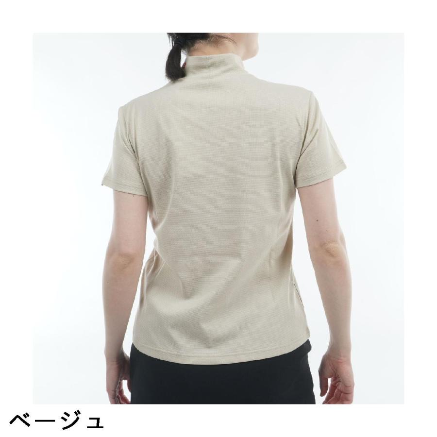 and per se（アンパスィ） ストレッチ SWING DRY メッシュ モック