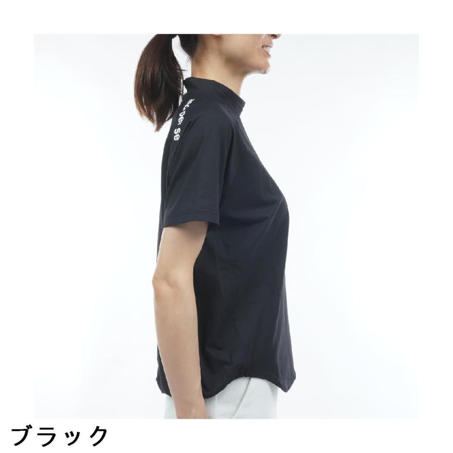 アンパスィ and per se ストレッチ リファインドライFIBO モックネック半袖シャツ レディスの画像