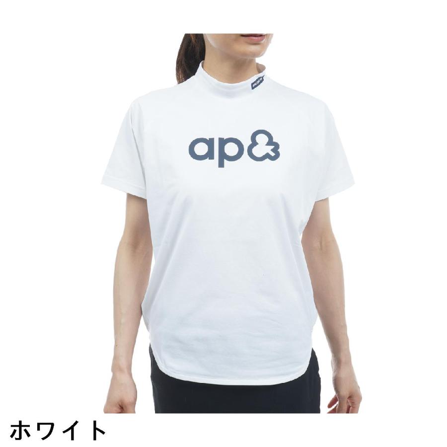 アンパスィ and per se ストレッチ リファインドライFIBO モックネック半袖シャツ レディスの画像