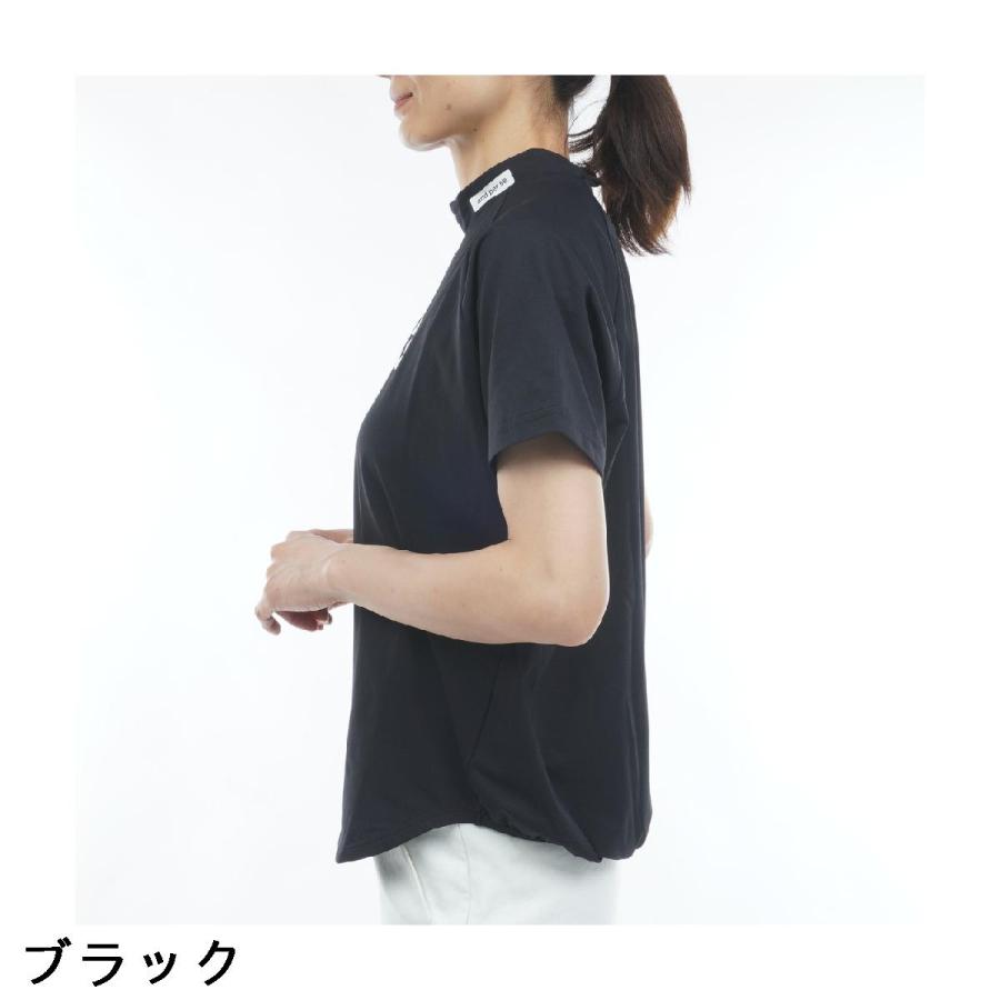 アンパスィ and per se ストレッチ リファインドライFIBO モックネック半袖シャツ レディスの画像
