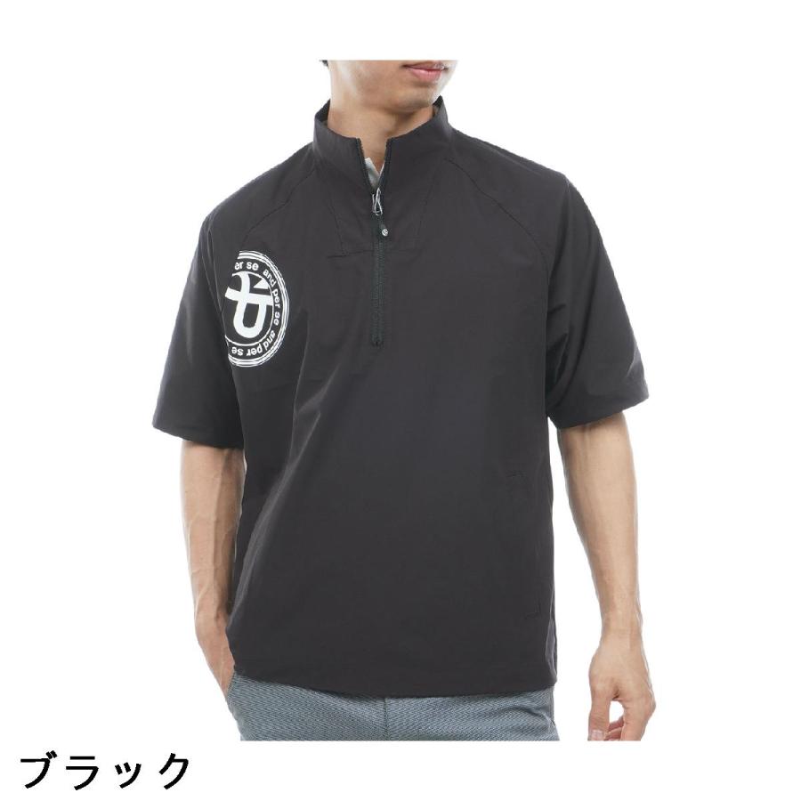 and per se（アンパスィ） ストレッチ マルチウェザー ハーフジップ