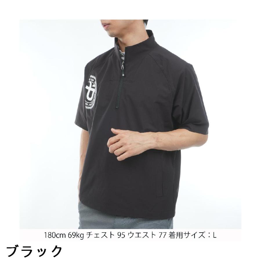 and per se（アンパスィ） ストレッチ マルチウェザー ハーフジップ
