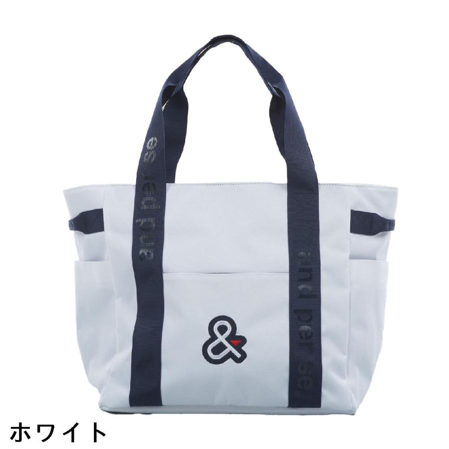 美品　and per se ホワイトビッグトートバッグ and per se（アンパスィ） and per se BIGトートバッグ : GDOゴルフ