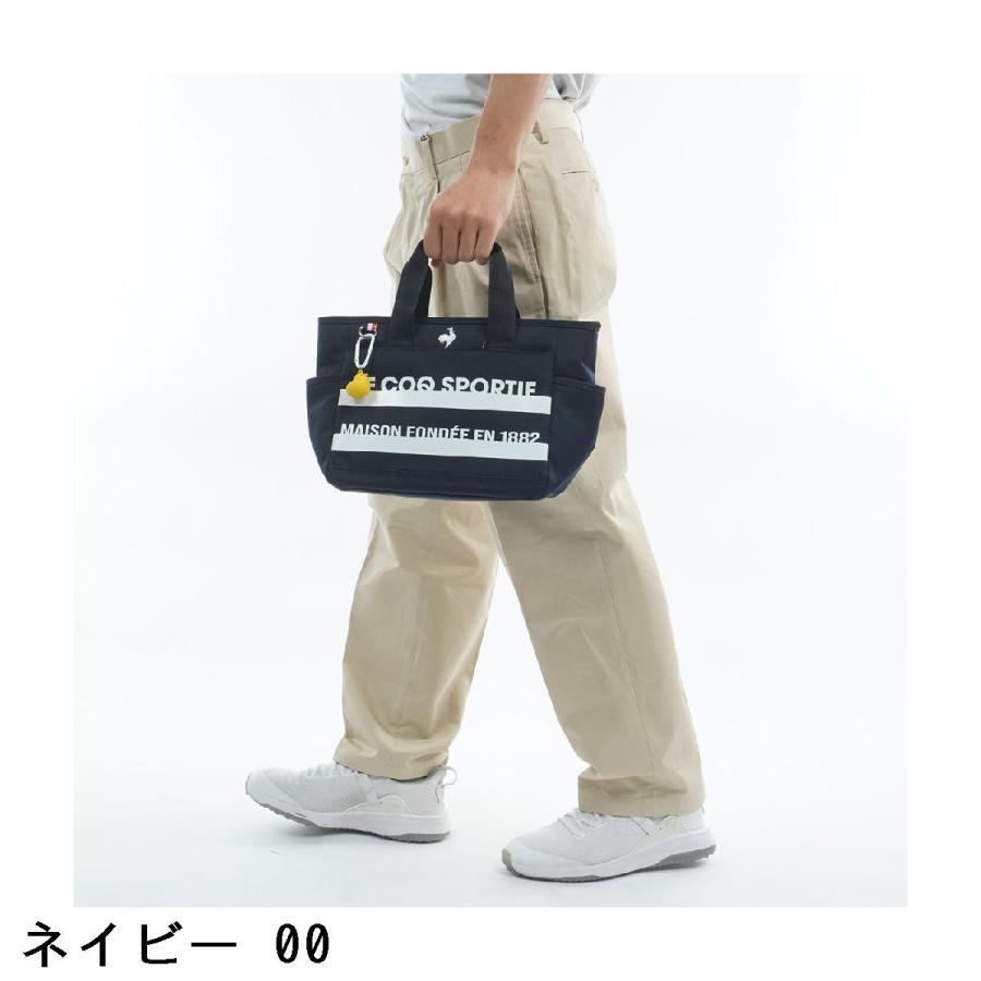 ルコックスポルティフ ゴルフ Le coq sportif GOLF ボーダーデザインチャーム付きカートポーチの画像