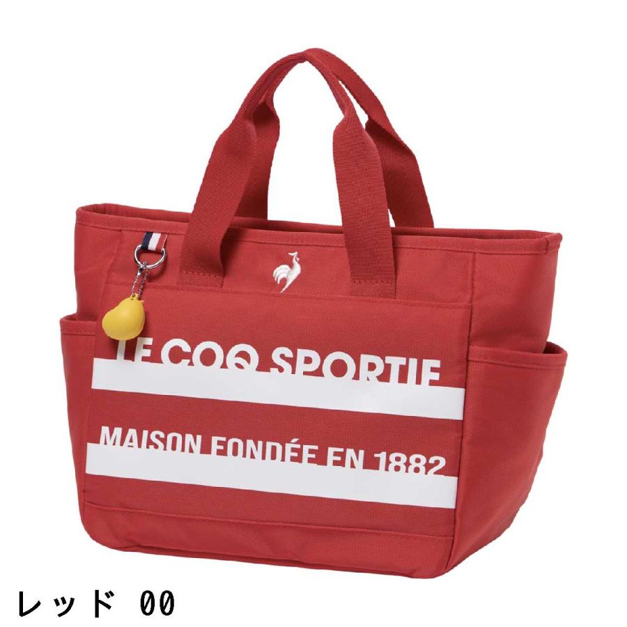 ルコックスポルティフ ゴルフ Le coq sportif GOLF ボーダーデザインチャーム付きカートポーチの画像