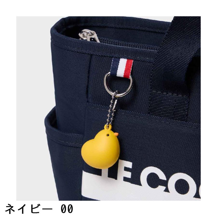 ルコックスポルティフ ゴルフ Le coq sportif GOLF ボーダーデザインチャーム付きカートポーチの画像