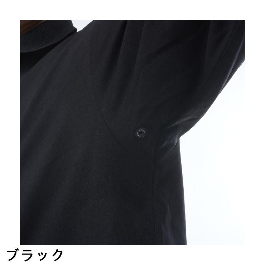 アンパスィ and per se & GOLF ストレッチ クール＆フレックス 長袖ポロシャツ