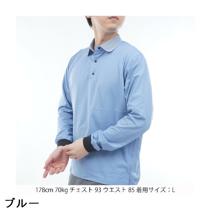 アンパスィ and per se & GOLF ストレッチ クール＆フレックス 長袖ポロシャツ