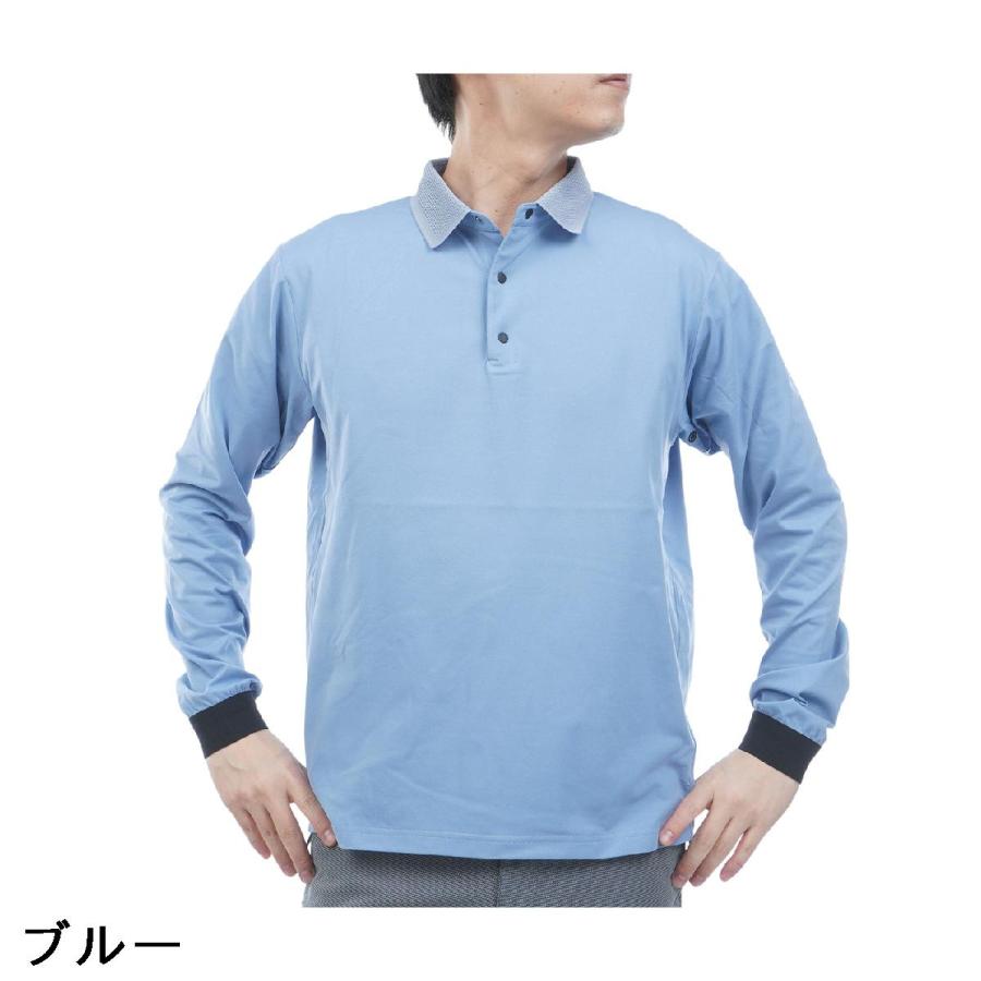 アンパスィ and per se & GOLF ストレッチ クール＆フレックス 長袖ポロシャツ