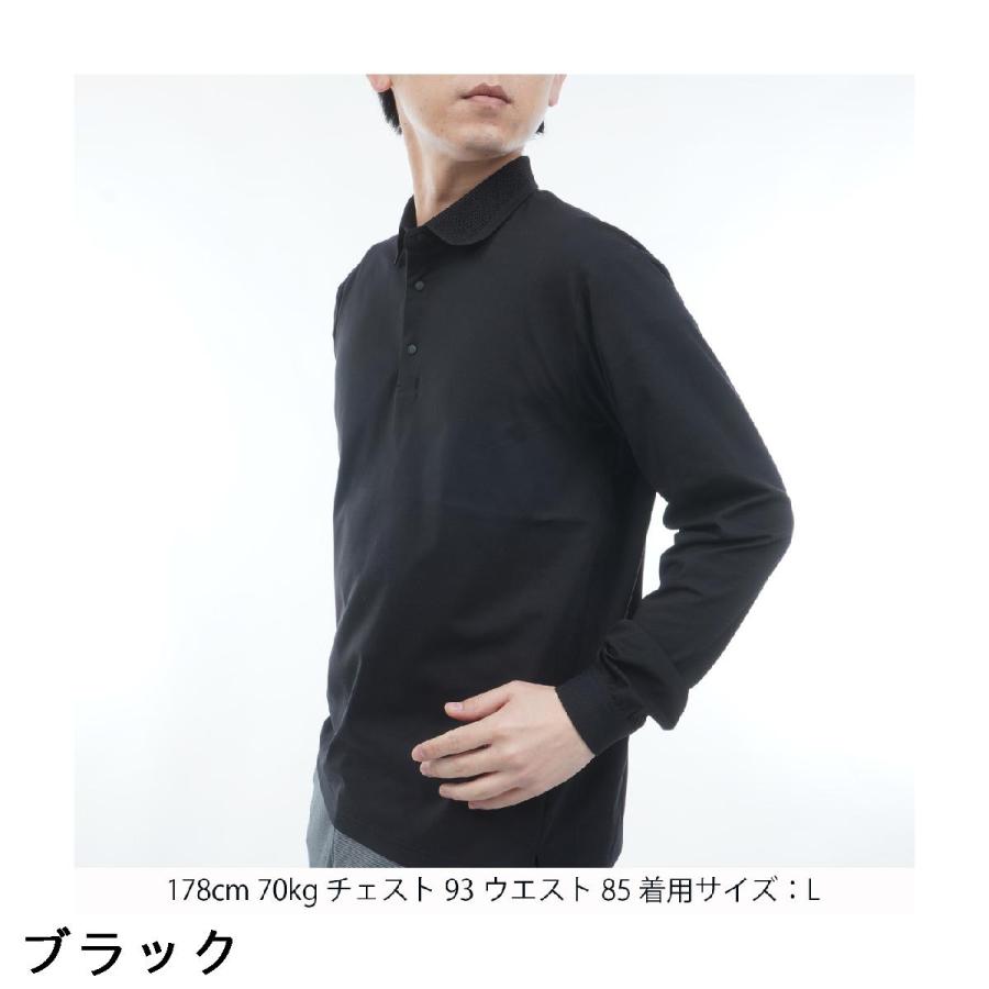 アンパスィ and per se & GOLF ストレッチ クール＆フレックス 長袖ポロシャツ