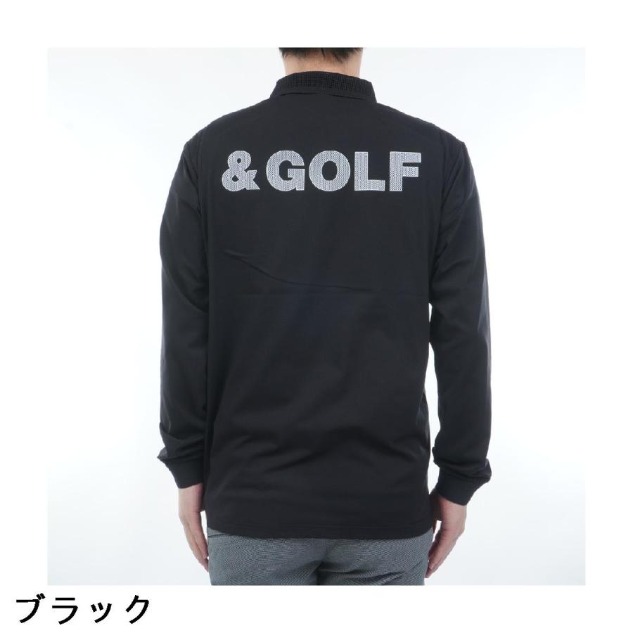 アンパスィ and per se & GOLF ストレッチ クール＆フレックス 長袖ポロシャツ
