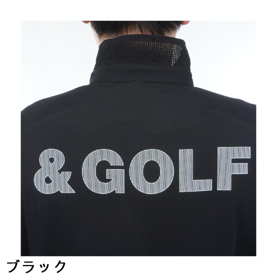 アンパスィ and per se & GOLF ストレッチ クール＆フレックス 長袖ポロシャツ