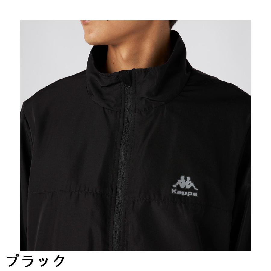Kappa GOLF メンズブルゾン　ブラック　LL Kappa GOLF カッパ タフタ 裏フリースブルゾン : GDOゴルフショップ