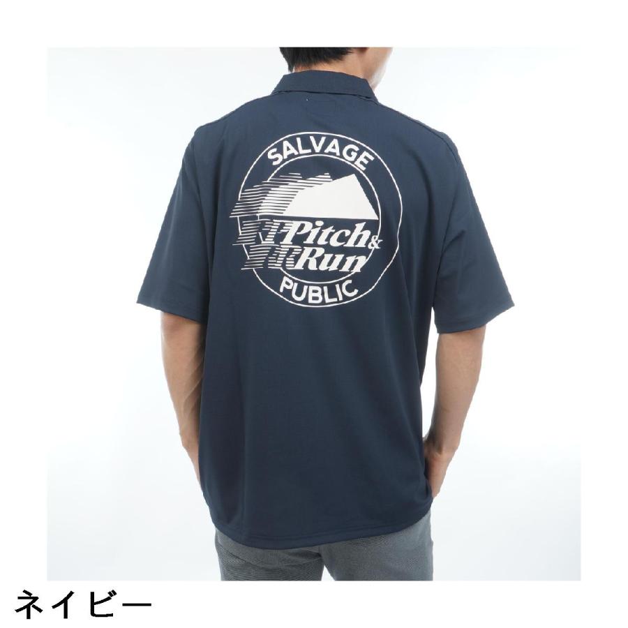 サルベージ パブリック コレパ SALVAGE PUBLIC Kolepa ストレッチ Pitch＆Run アロヘアテック 半袖ポロシャツ