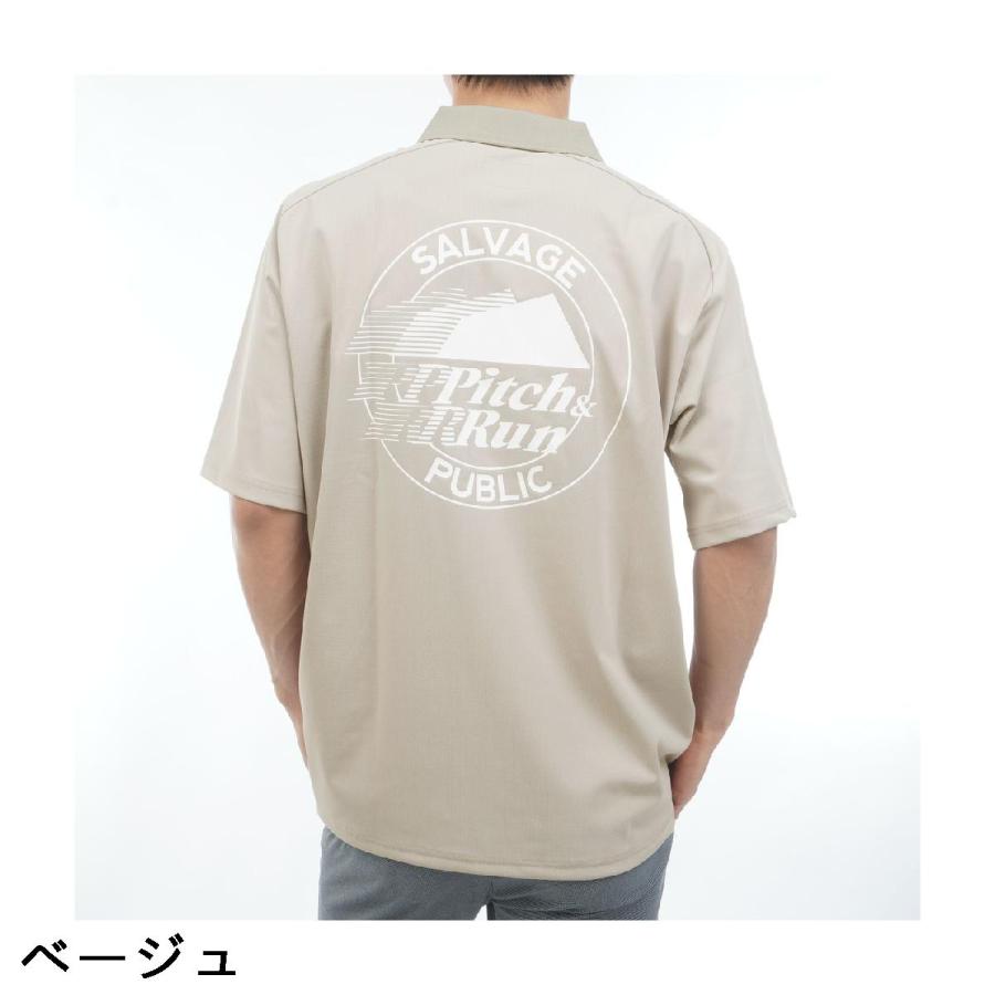 サルベージ パブリック コレパ SALVAGE PUBLIC Kolepa ストレッチ Pitch＆Run アロヘアテック 半袖ポロシャツ