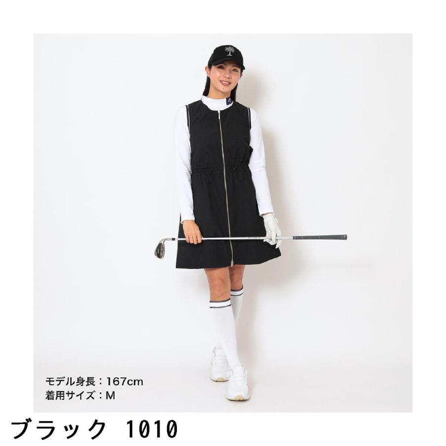 キャロウェイゴルフ Callaway Golf フラワーボンディングフルジップノースリーブワンピース レディス_15