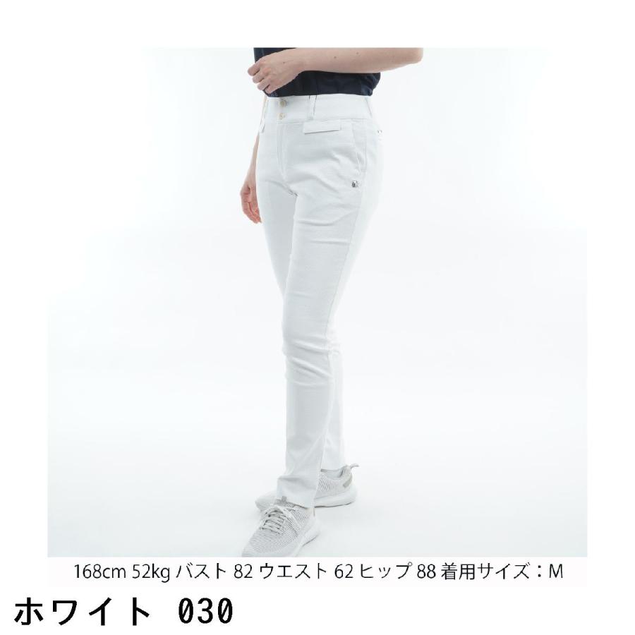 ○★新品未使用　St ANDREWS　ドビーストレッチパンツ　M　ホワイト St ANDREWS セント・アンドリュース ドビーストレッチパンツ レディス