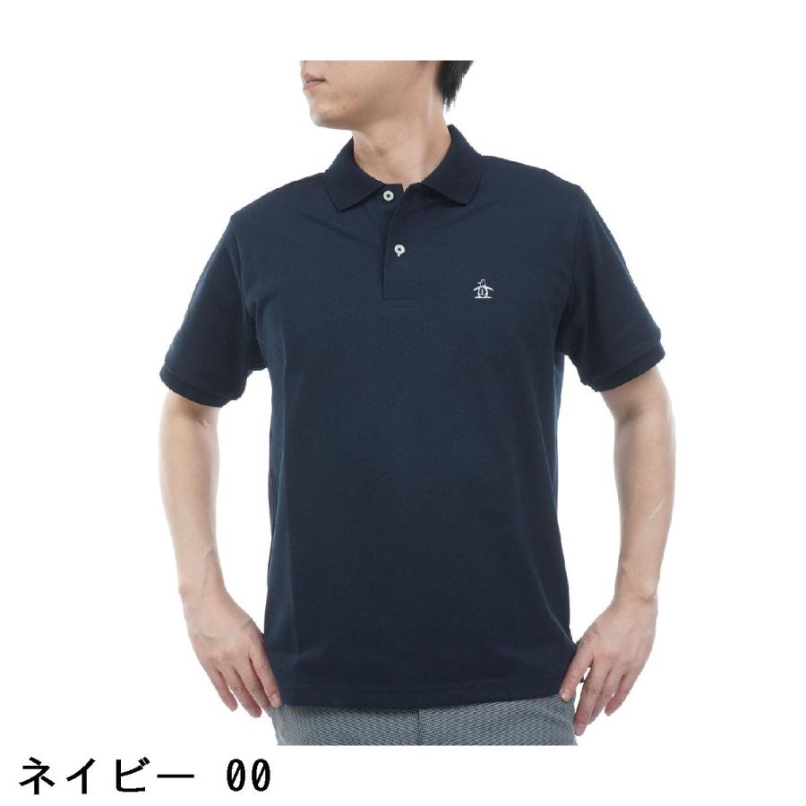 ゴルフ マンシングウェア 10 YEARS POLO 半袖 ポロシャツ ネイビー XL