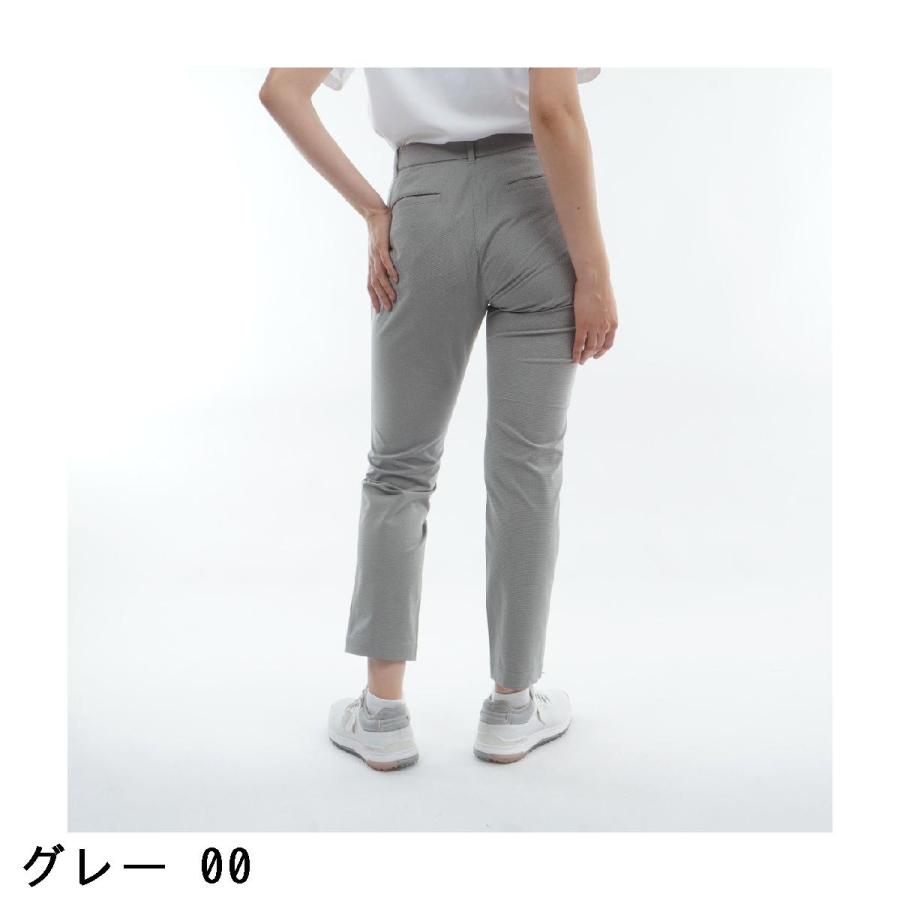 マンシングウェア Munsingwear ストレッチハウンドトゥース地柄パンツ レディスの画像