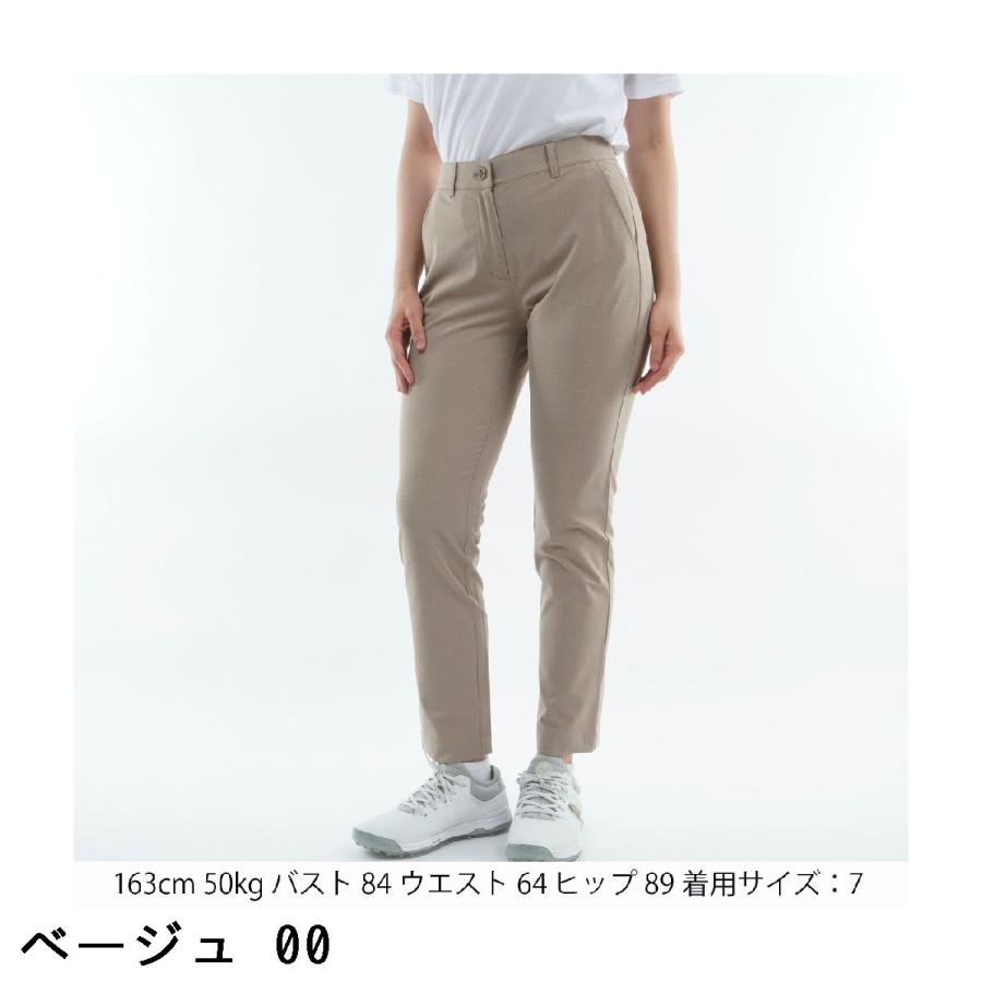 マンシングウェア Munsingwear ストレッチハウンドトゥース地柄パンツ レディスの画像