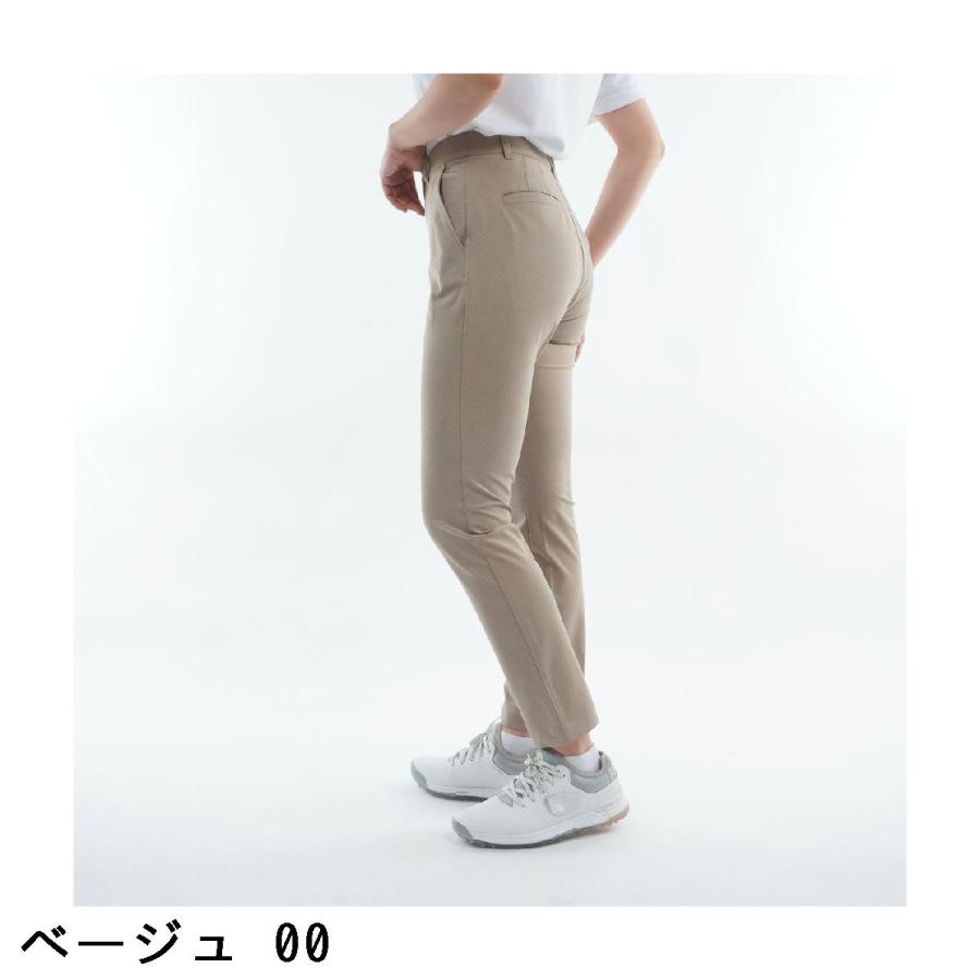 マンシングウェア Munsingwear ストレッチハウンドトゥース地柄パンツ レディスの画像