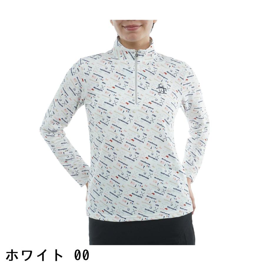 Munsingwear（マンシングウェア） ストレッチ プリントハーフジップ