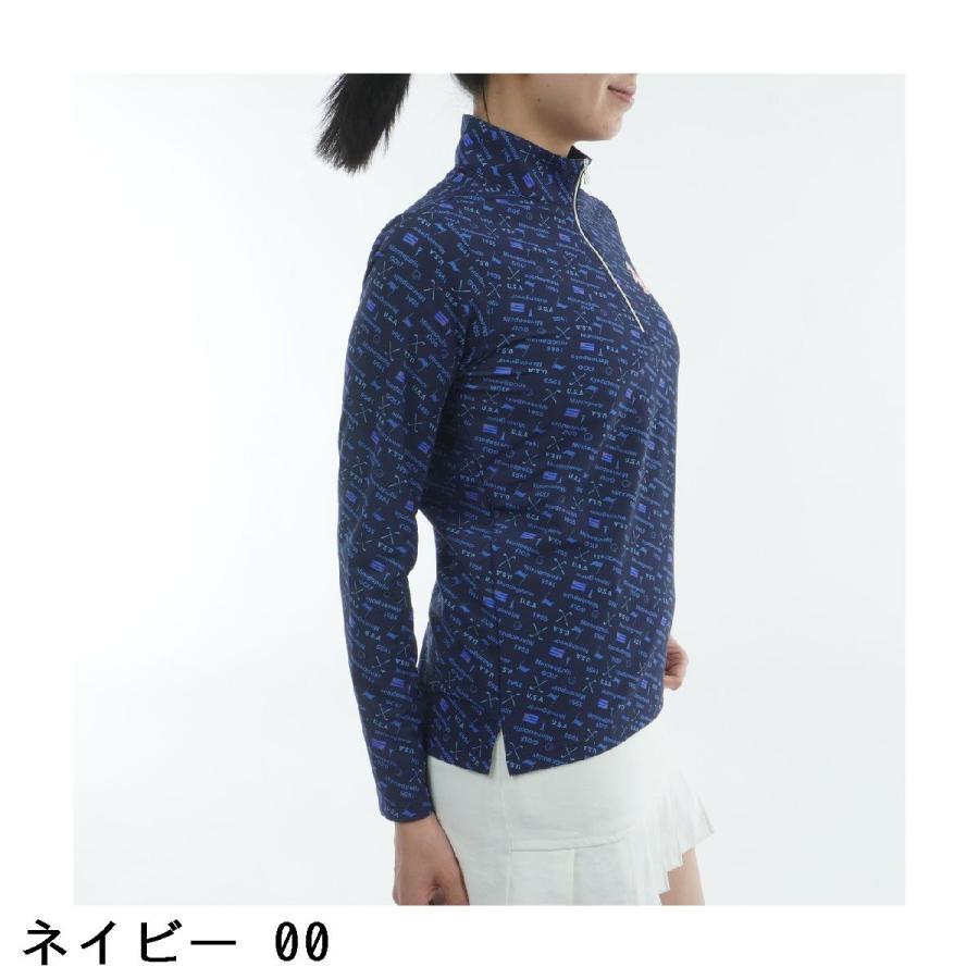 Munsingwear（マンシングウェア） ストレッチ プリントハーフジップ