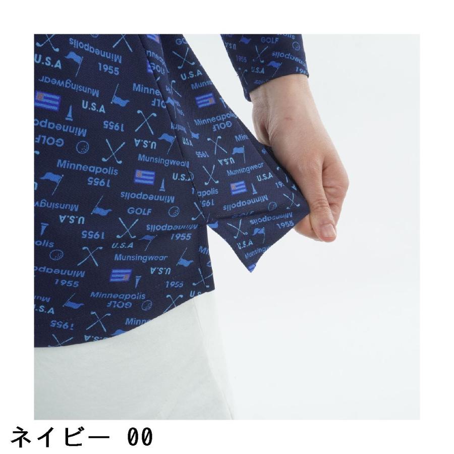 Munsingwear（マンシングウェア） ストレッチ プリントハーフジップ