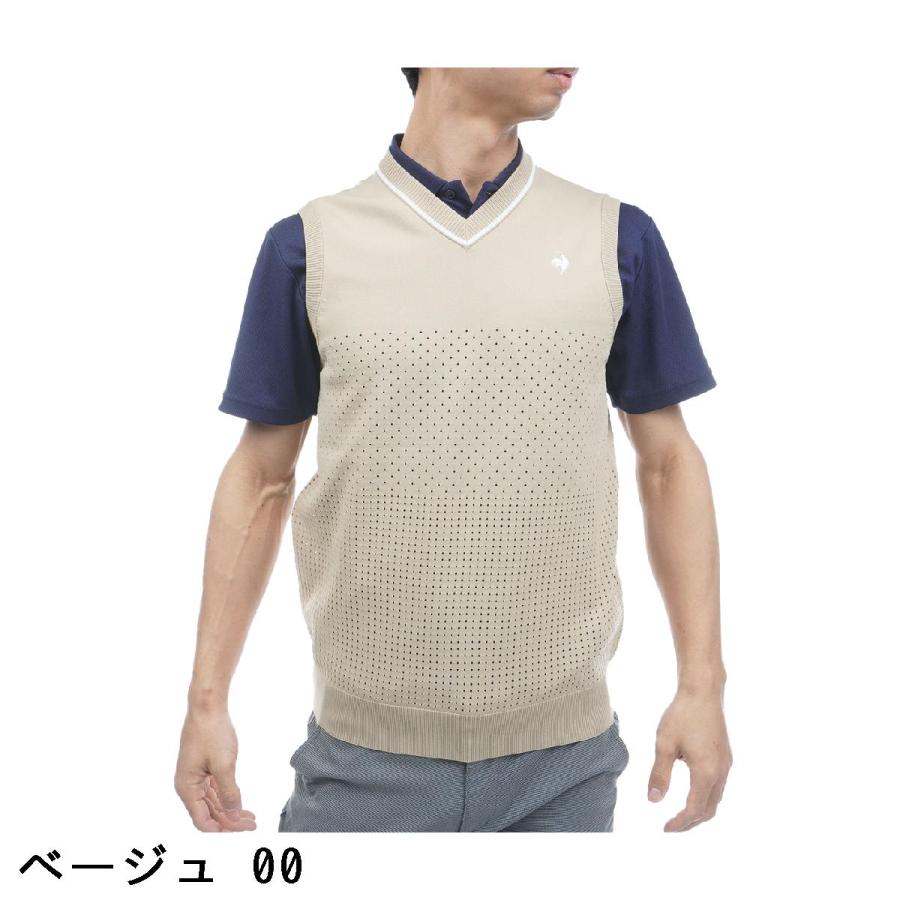 【新品タグ付き】  GOLF ニットベスト ゴルフ le coq sportif GOLF（ルコックスポルティフ ゴルフ） ルコック