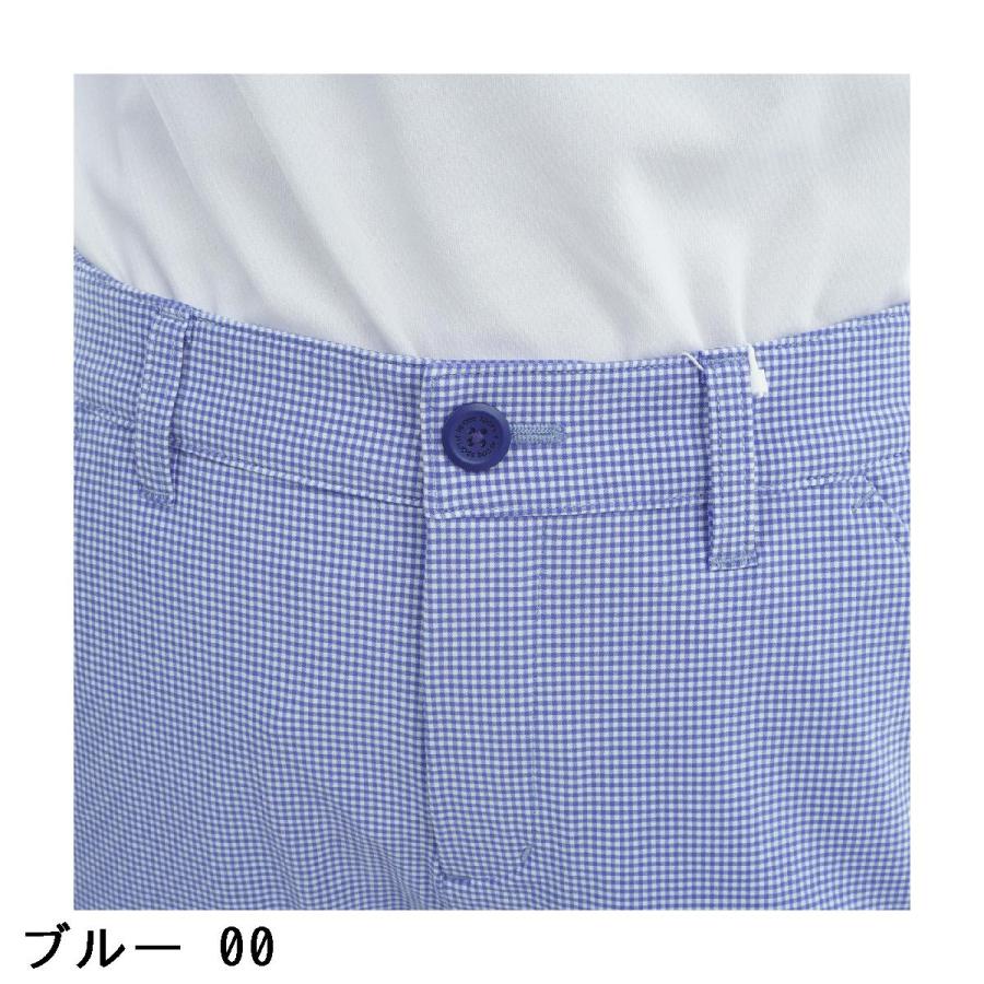 ルコックスポルティフ ゴルフ Le coq sportif GOLF ストレッチ チェック柄9分丈パンツ レディスの画像