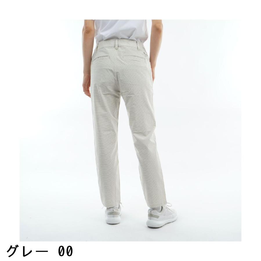 ルコックスポルティフ ゴルフ Le coq sportif GOLF ストレッチ チェック柄9分丈パンツ レディスの画像