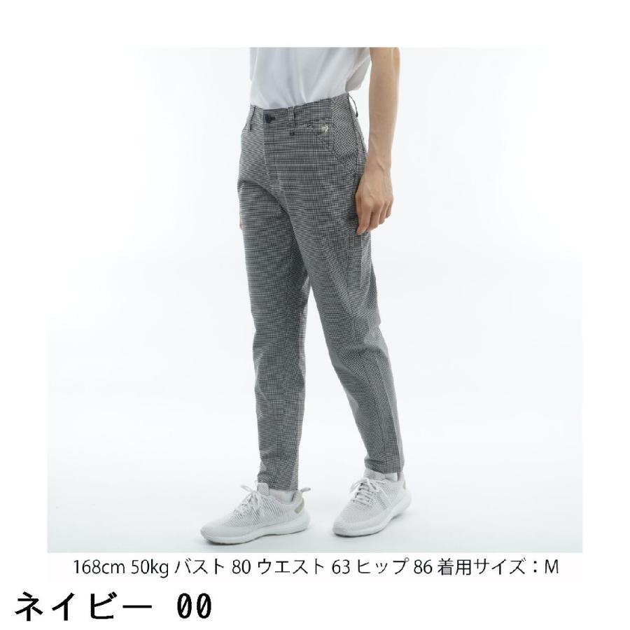 ルコックスポルティフ ゴルフ Le coq sportif GOLF ストレッチ チェック柄9分丈パンツ レディスの画像