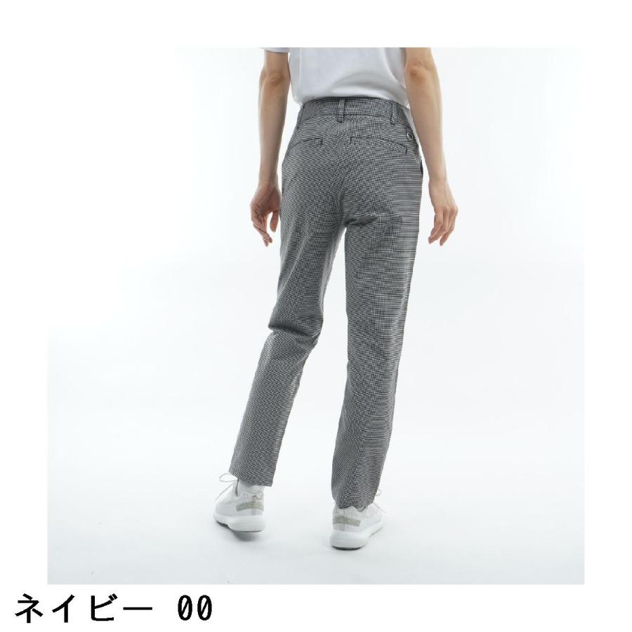 ルコックスポルティフ ゴルフ Le coq sportif GOLF ストレッチ チェック柄9分丈パンツ レディスの画像
