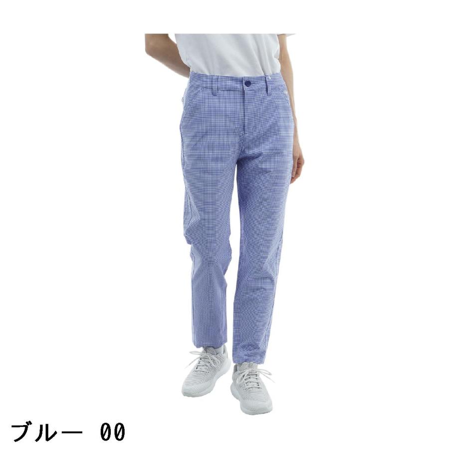 ルコックスポルティフ ゴルフ Le coq sportif GOLF ストレッチ チェック柄9分丈パンツ レディスの画像