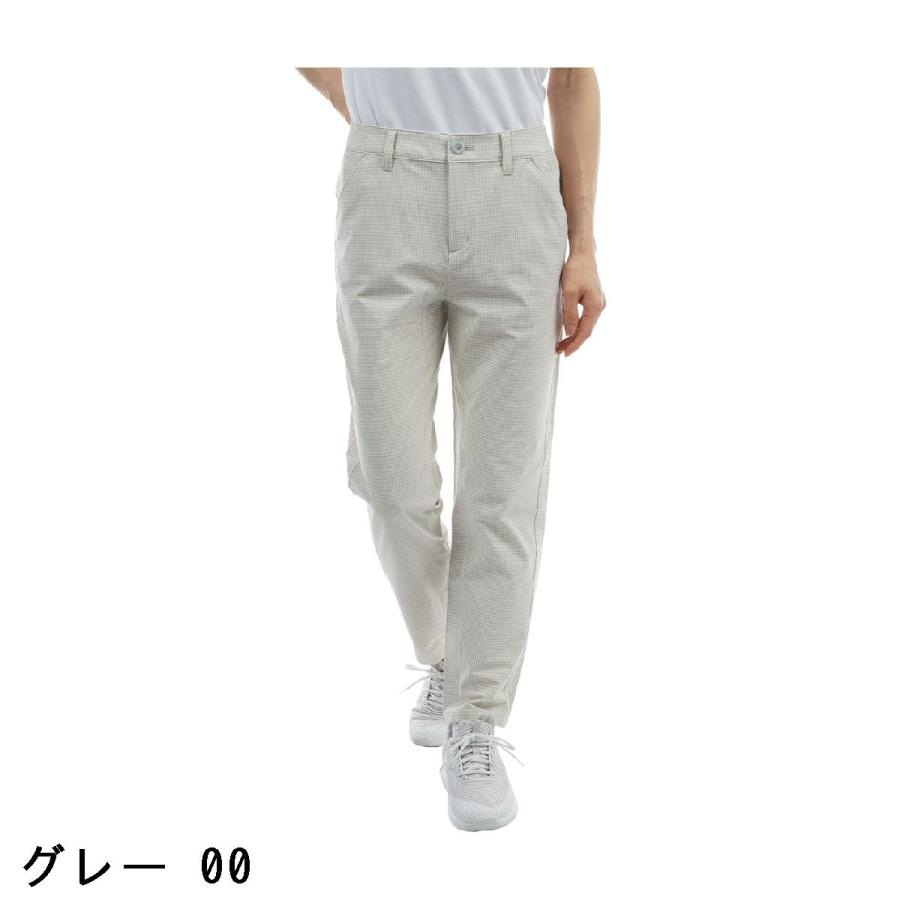ルコックスポルティフ ゴルフ Le coq sportif GOLF ストレッチ チェック柄9分丈パンツ レディスの画像
