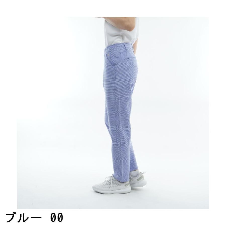 ルコックスポルティフ ゴルフ Le coq sportif GOLF ストレッチ チェック柄9分丈パンツ レディスの画像